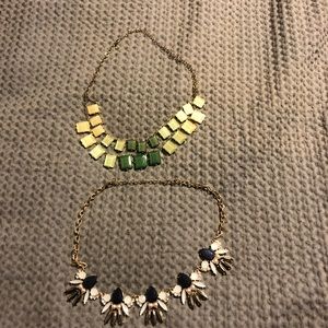 Fashion Statement Necklaces Set of 2 Green Navy